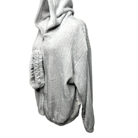 Life Rocks Gray Hooded Zip-Up Jacket With Headband Accessory Size XL - Picture 2 of 14